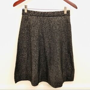 Nanette Lepore Knit Metallic Skirt black gold